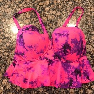 Torrid peplum bikini top